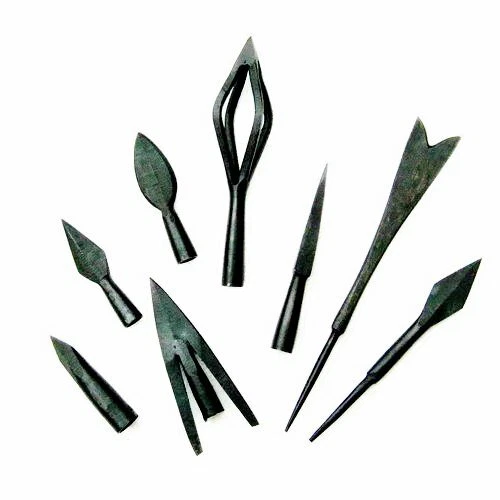 Pfeilspitze geschmiedet Spitze für Brandpfeil Mittelalter Fire-Basket Arrowhead - Picture 3 of 3