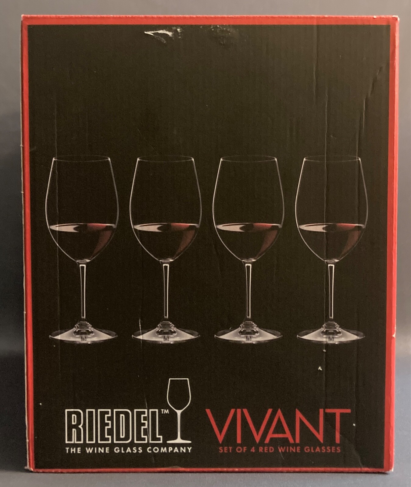 Riedel Vivant Red Wine Glasses Set of Four 193/8 oz. NEW IN BOX eBay