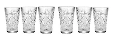 6 European Crystal Shotglasses Shot Glass 1.2oz (35 ml). Vodka Scotch Tequila #2