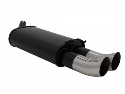 Novus Endschalldämpfer 2 x 76 mm DTM Stahl für Renault Twingo - CO6