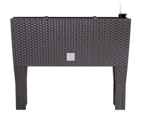 Blumentopf Blumenkasten mit Füßen Blumenkübel Rattan Bewässerung Rato Case High - Bild 6 von 7