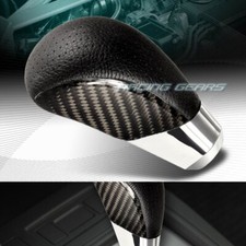 Vip Real Carbon Fiber Pvc Leather Manual Stick Gear Shift Shifter Knob Universal Vip Real Carbon Fiber Pvc Leather Manual Stick Gear Shift Shifter Knob Universal