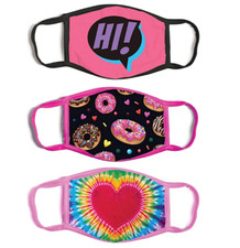 ABG Accessories EDH 3-Pack Kid Fashionable Germ Protection, Reusable Face Cover