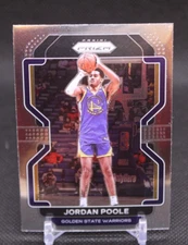 2021-22 Panini Prizm Basketball Jordan Poole Base #222 Golden State Warriors