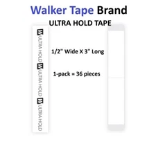 Ultra Hold Tape by Walker Tape Co 1/2 inch wide 1 packs = 36 pieces