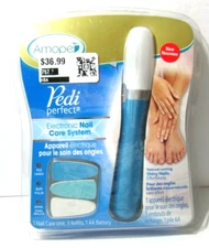 Amope Pedi Perfect  Electronic Nail Care System Blue Pedicure Tools