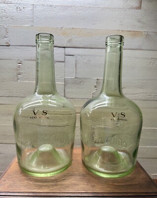 2/VINTAGE, V. S. COURVOISIER COGNAC BOTTLES