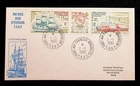 French Southern & Antarctic Territory Sc C112a - 1990 FDC - STRIP - SHIPS