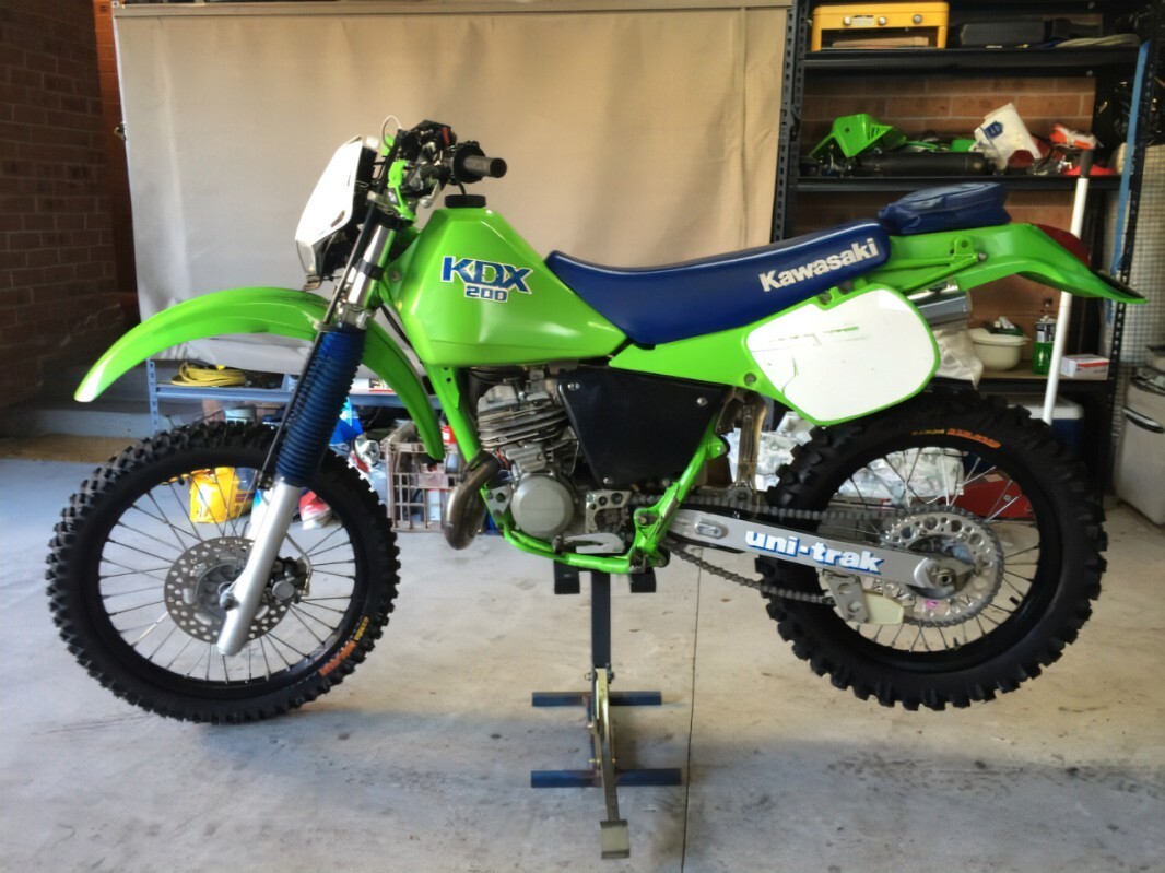 1986-1988 Kawasaki KDX 200 Restoration Bolt Kit in Zinc Plated