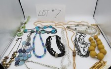 Costume Jewelry Lot 16 Necklaces 13 Bracelets 9 Earrings 6 Pins/Pendan Resale 7