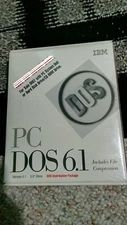IBM PC DOS 6.1 Software Operating System Vintage 3.5'' disk in box 1993