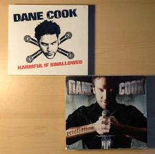 Dane Cook Comedy Central CD/DVD Sets Lot Harmful If Swallowed & Retaliation