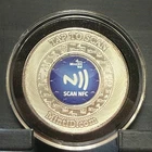 SILVER 1 OZ BUFFALO SILVER MINT ID SCAN NFC TAG  999 FINE ROUND