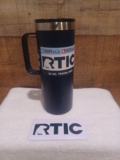 RTIC 20 OZ TRAVEL COFFEE CUP NAVY BLUE   W/ HANDLE HOT COLD THERMAL WORKOUT GYM