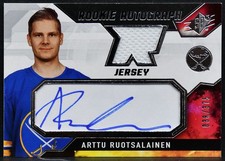 2021-22 SPx Rookie Auto Jersey Arttu Ruotsalainen AR RC Auto Jersey 0503