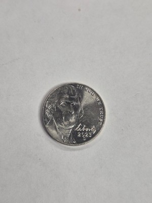 UNC 2023 D FULL STEPS JEFFERSON NICKEL ERROR DDO DATE & LETTERS SEE PICS N-7