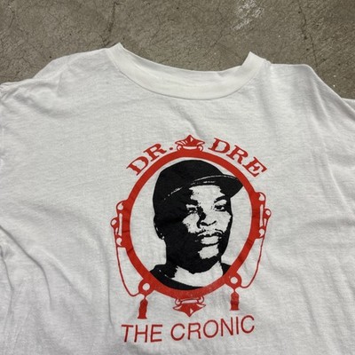 Vintage 90s Dr Dre The Chronic Rap Promo T-Shirt Size XL 20.5x26