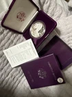1986-S Proof American Silver Eagle 1 oz Silver Dollar W/ Original Box & COA