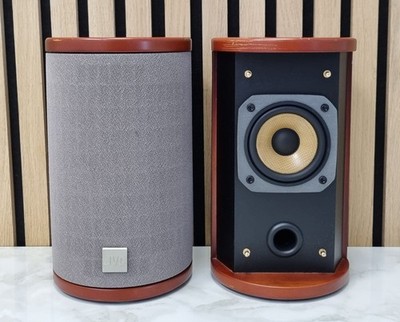 JVC SP-FSSD9 Lautsprecher Paar Design Regal Boxen Zylinder Kirschholz 20W 4 Ohm