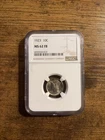 1923 Mercury Dime NGC MS 62 Full Bands