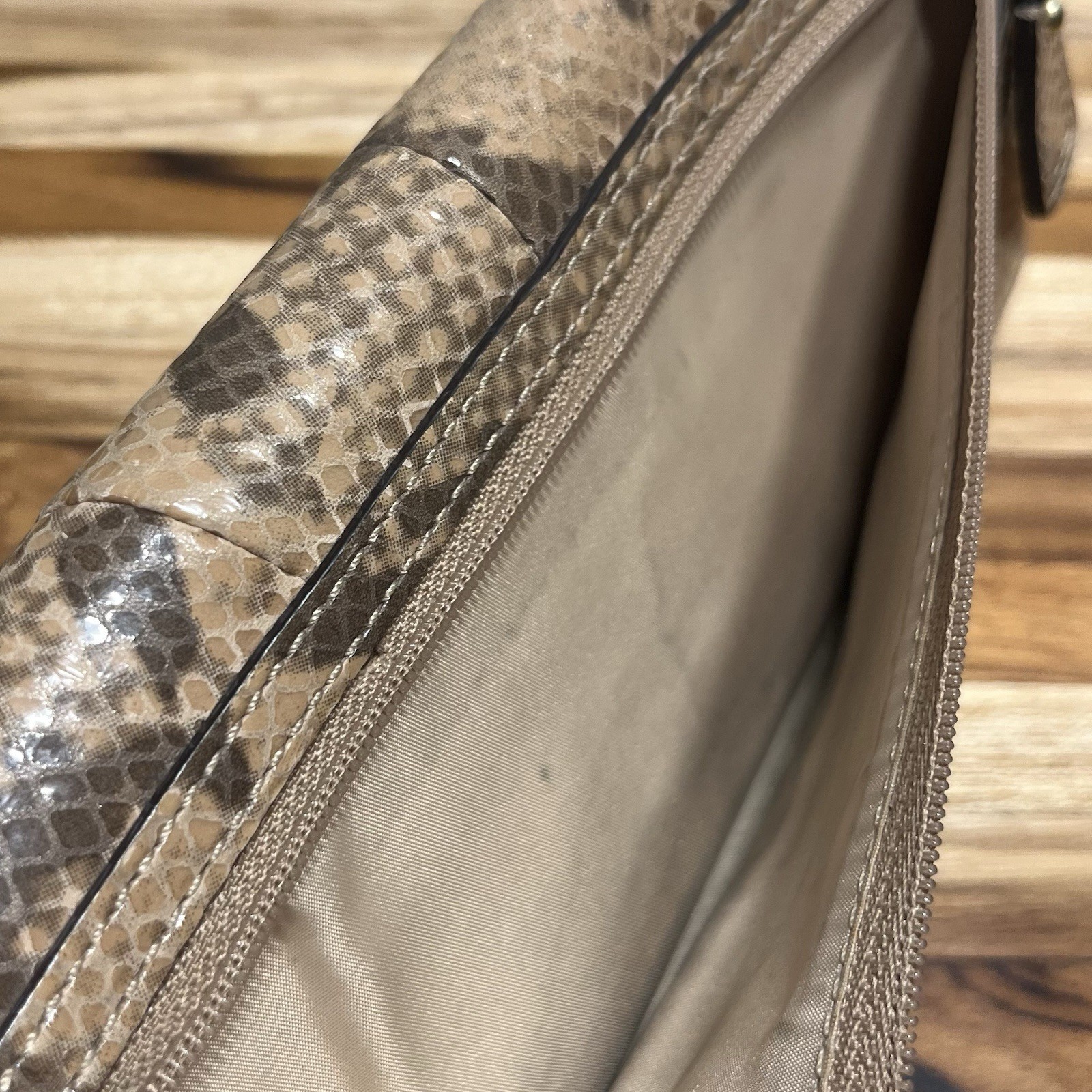 Coach Python Embossed Leather Soho Continental Wa… - image 22