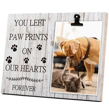 Pet Picture Frame Cat Or Dog Memorial Pet Loss Wooden Photo Frame 4x6 Inch
