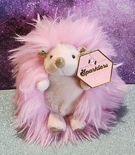 FAO Schwarz Sparklers Pink Porcupine Plush w/Tag 6" Stuffed Animal