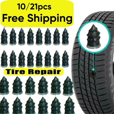#ad #ad 10 21Pcs Car Vacuum Repair Screw Rubber Nail Plug Tyre Puncture Repair Kit USA $2.99