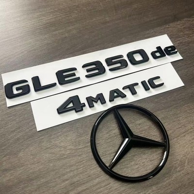 Mercedes Benz W167 GLE350de 4MATIC Schriftzug Embleme Aufkleber Schwarz Glänz