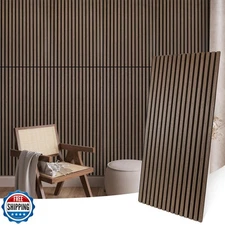 Laceskyso Wood Panels for Wall Acoustic Slat Wall Panels 2-Piece 47.2"×23.6" 