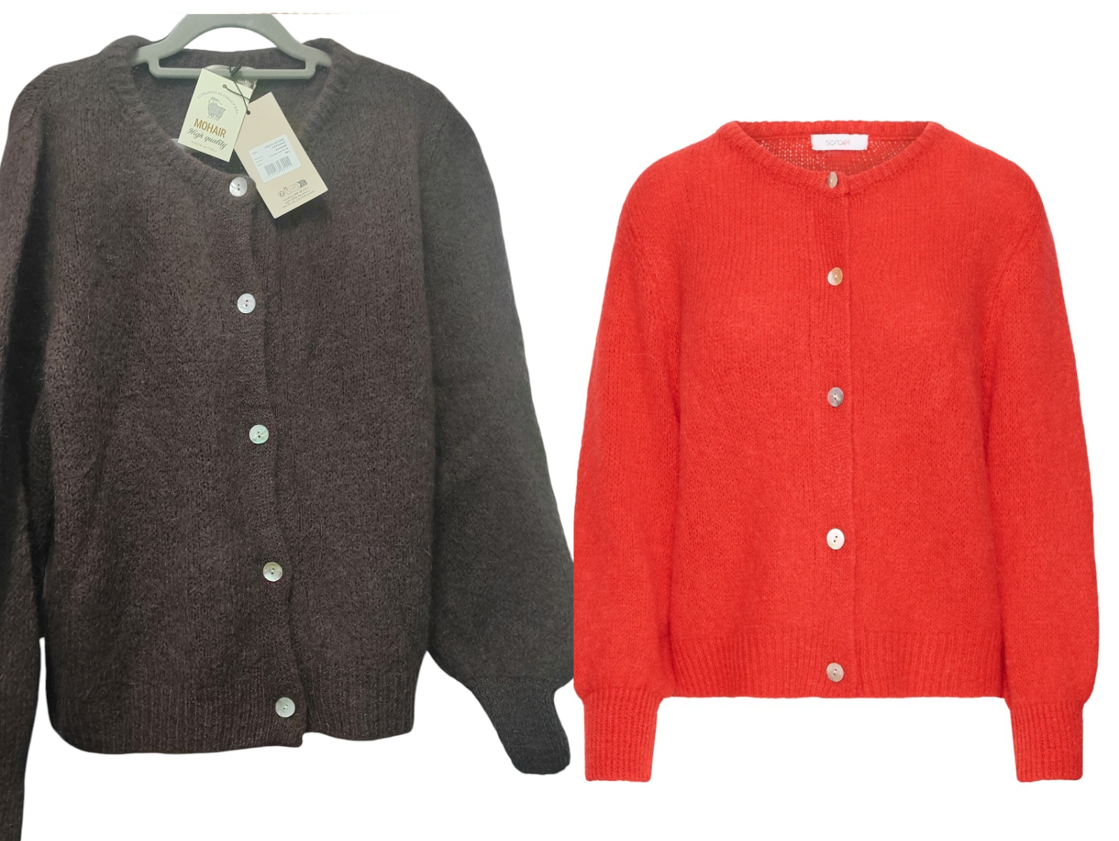 Sorbet Gulvig Knit Cardigan Mohair S/M & M/L BNWT