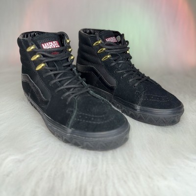 Rare Vans x Marvel Black Panther Sk8 Hi Shoes (721356) Men's 5