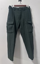 vintage CODET canada made WOOL thick pants 36x30 geen CARGO hunting