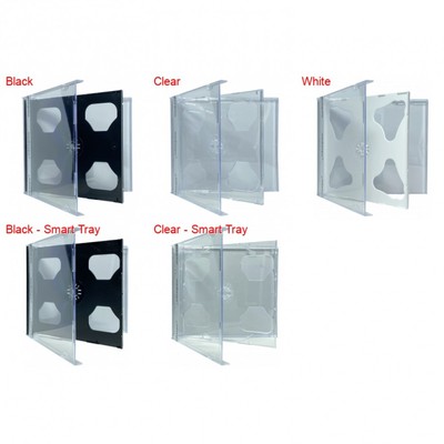 STANDARD Double CD Jewel Case with Tray 10.4mm (2 CD) Lot