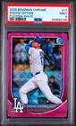 2025 Bowman Chrome Shohei Ohtani Fuchsia Wave Refractor /299 PSA 9 Dodgers #17
