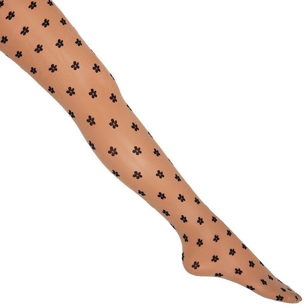Wolford Flora Tights Strumpfhose BlüMchen BlüTen Sahara Black Xs Ovp Neu-image