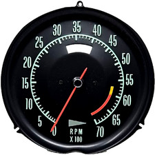 1969-1971 Corvette Tachometer Tach MECHANICAL 6000 RPM Redline RPO LS5 L46 L36