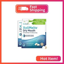Oracoat XyliMelts for Dry Mouth Night Time or Day - Moisturizing Dry Mouth Adher