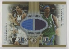 2006 Upper Deck Reflections Fabric Dual Gold 70/100 Devin Harris Josh Howard 1u6