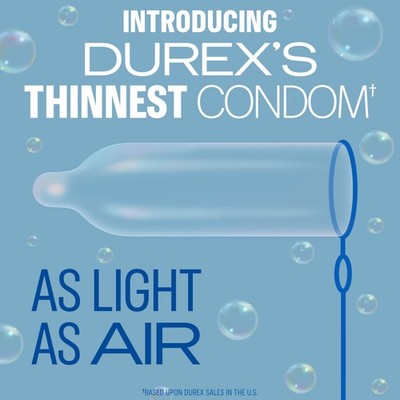 Durex Air Condoms Extra Thin Lubricated 3 Hp-Pm08797