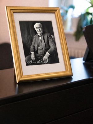 Repro-Autogramm - Thomas Alva Edison - Wissenschaftler - Gerahmt