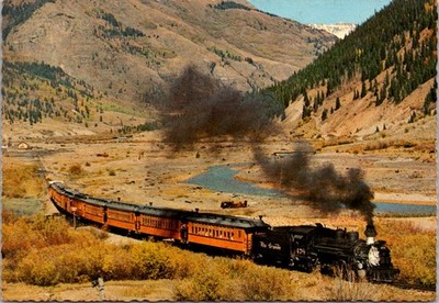 Silverton Colorado Narrow Gauge Train Scenic View Continental Postcard A792
