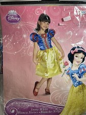 Snow White Sparkle Classic Disney Princess Cosplay Dress Child Costume M 7-8