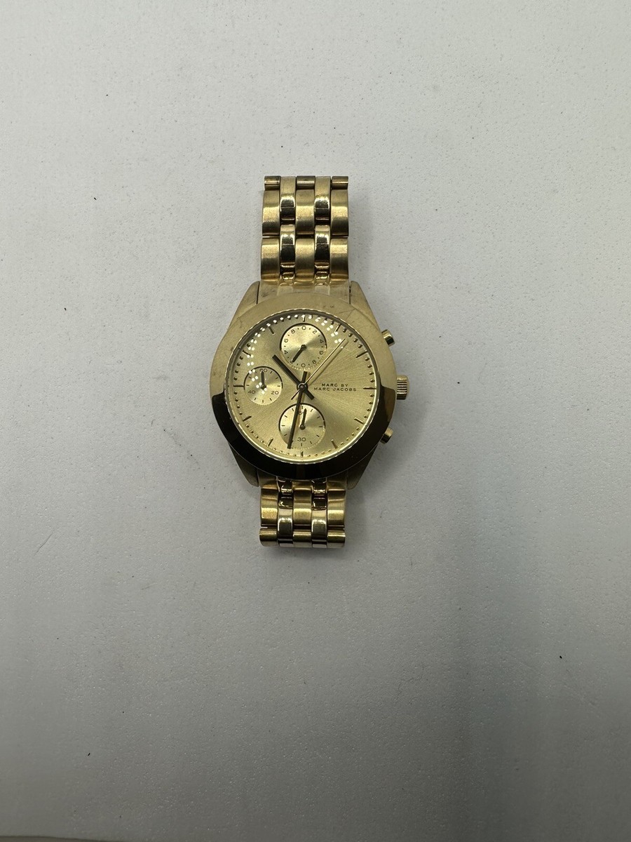 Marc By Marc Jacobs Peeker Chronograph Champagne Dial Gold Watch