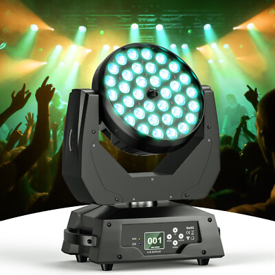 36x18W RGBW Wash Zoom Beam Moving Head LED Bühnenlicht DMX DJ Scheinwerfer Party
