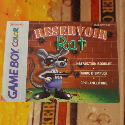 Reservioir Rat Nintendo Gameboy color (Anleitung deutsch/german) 8-bit