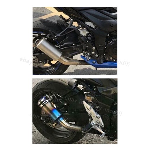 Silenciador de puntas de tubo de escape medio antideslizante para Suzuki GSXS750 GSX750 hasta 2025 - Imagen 2 de 13