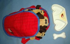 Vintage 1985 Tonka Pound Puppies With Soft Bed, Bowl and Bone, 17", 9", 8 1/2"