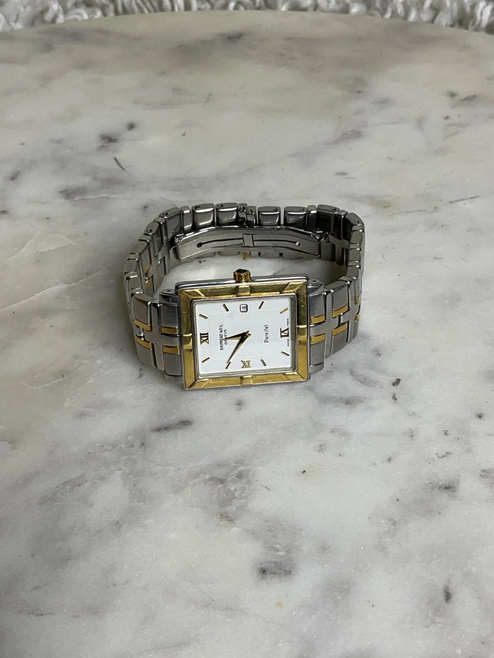Raymond Weil Parsifal Reloj Hombre Dos Tonos Esfera Blanca Foto 4 de 4