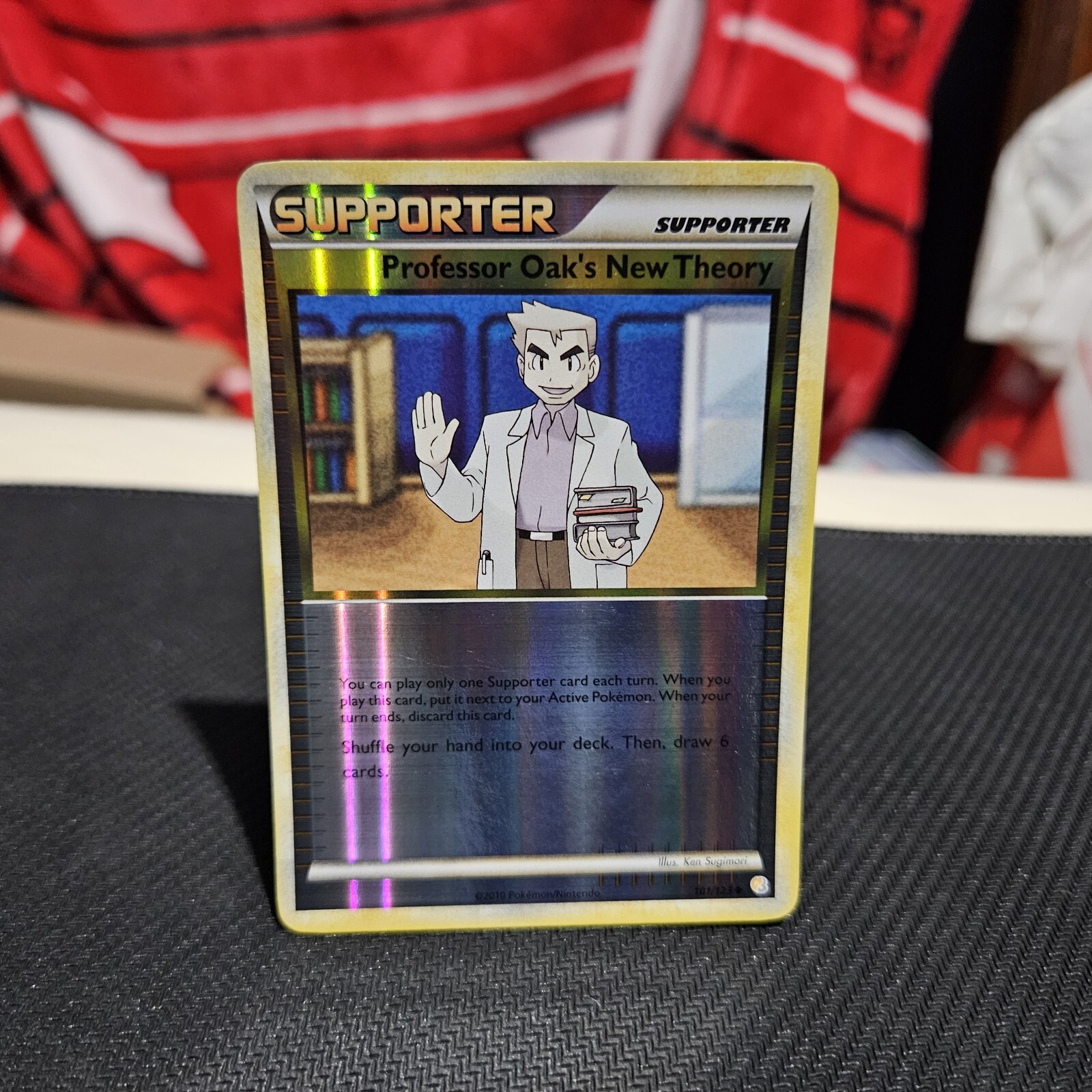 Professor Oak's New Theory Pokemon TCG HeartGold Soulsilver Holo Card #101/123